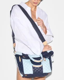 MZ Wallace Metro|Totes|Cabana Tote Dawn/CrystalBlue