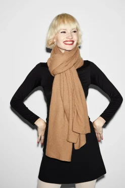 MZ Wallace Accessories|MZW Exclusives|Cashmere Travel Wrap Camel
