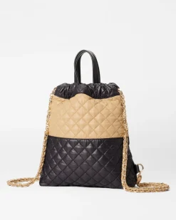 MZ Wallace Crosby|Backpacks|Crosby Audrey Backpack Camel&Black