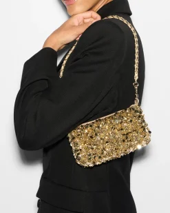 MZ Wallace Crossbody|Crosby Convertible Crossbody GoldMultiSequin