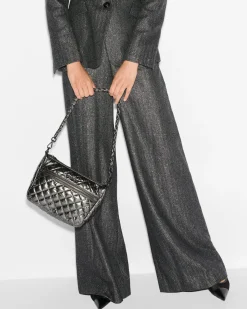 MZ Wallace Crosby|Crossbody|Crosby Ella Crossbody PewterMetallic