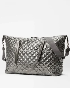MZ Wallace Crosby|Duffels|Crosby Getaway PewterMetallic