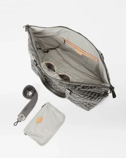 MZ Wallace Crosby|Duffels|Crosby Getaway PewterMetallic