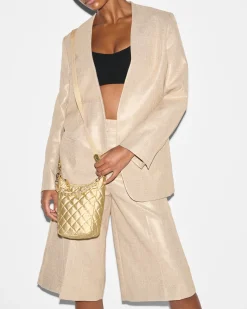 MZ Wallace Crosby|Crossbody|Crosby Go LightGoldPearlMetallic