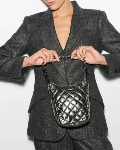 MZ Wallace Crosby|Crossbody|Crosby Go PewterMetallic