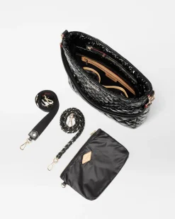 MZ Wallace Crosby|Shoulders|Crosby Hobo BlackLacquer