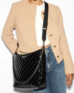 MZ Wallace Crosby|Shoulders|Crosby Hobo BlackLacquer