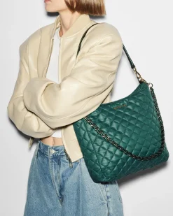 MZ Wallace Crosby|Shoulders|Crosby Hobo Emerald
