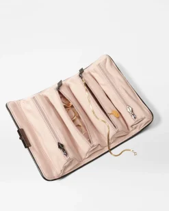 MZ Wallace Crosby|Travel|Crosby Lock Jewelry Roll Black