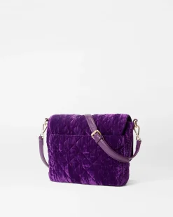 MZ Wallace Crosby|Crossbody|Crosby Lock Medium Crossbody VelvetAmethyst