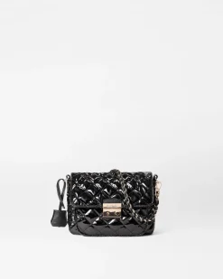 MZ Wallace Crosby|Crossbody|Crosby Lock Small Crossbody BlackLacquer