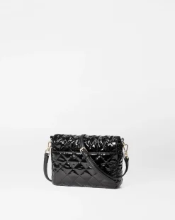 MZ Wallace Crosby|Crossbody|Crosby Lock Small Crossbody BlackLacquer