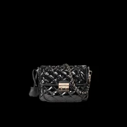 MZ Wallace Crosby|Crossbody|Crosby Lock Small Crossbody BlackLacquer