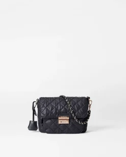 MZ Wallace Crosby|Crossbody|Crosby Lock Small Crossbody Black