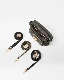 MZ Wallace Crosby|Crossbody|Crosby Lock Small Crossbody TrueCharcoalDenim
