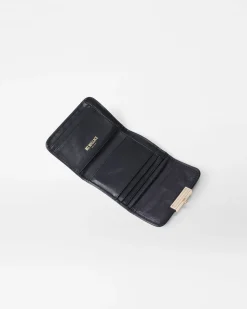 MZ Wallace Crosby|Accessories|Crosby Lock Small Wallet Black