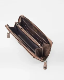 MZ Wallace Crosby|Accessories|Crosby Long Wallet CopperMetallicLacquer