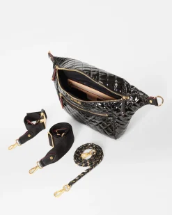 MZ Wallace Crosby|Belt Bags & Slings|Crosby Sling BlackLacquer