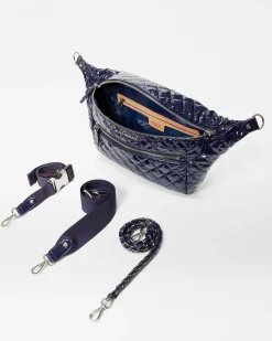 MZ Wallace Crosby|Belt Bags & Slings|Crosby Sling NavyLacquer