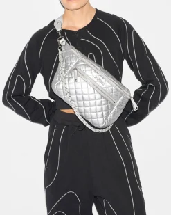 MZ Wallace Crosby|Belt Bags & Slings|Crosby Sling MatteSilver