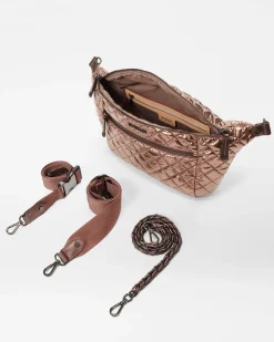 MZ Wallace Crosby|Belt Bags & Slings|Crosby Sling CopperMetallicLacquer
