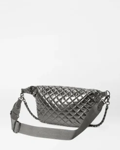MZ Wallace Crosby|Belt Bags & Slings|Crosby Sling PewterMetallic