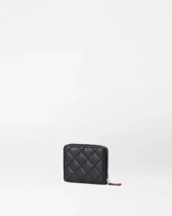 MZ Wallace Accessories|MZW Exclusives|Crosby Small Wallet BlackRec