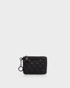 MZ Wallace Accessories|Flat Metro Key Pouch BlackRec