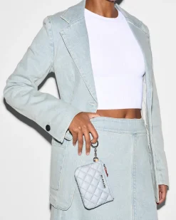 MZ Wallace Metro|Accessories|Flat Metro Key Pouch Chambray