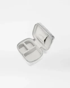 MZ Wallace Accessories|Jewelry Box SilverMetallicLeather