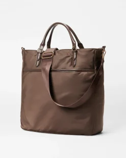 MZ Wallace Chelsea|Totes|Large Chelsea Top Handle Tote Walnut