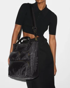 MZ Wallace Chelsea|Totes|Large Chelsea Top Handle Tote Black