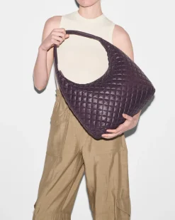 MZ Wallace Shoulders|Large Metro Shoulder Raisin