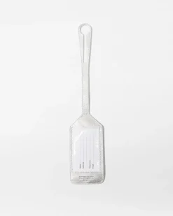 MZ Wallace Accessories|Luggage Tag SilverMetallicLeather