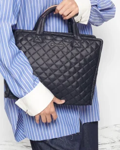 MZ Wallace Metro|Work|Medium Box Tote Black