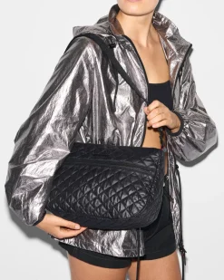 MZ Wallace Metro|Crossbody|Medium Metro Roxy Black