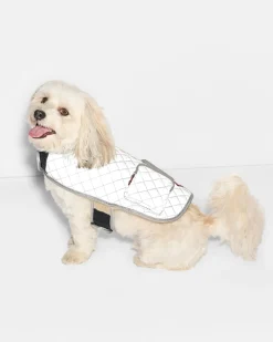 MZ Wallace Accessories|Medium MZW Dog Coat SilverReflectiveW/TanSherpa