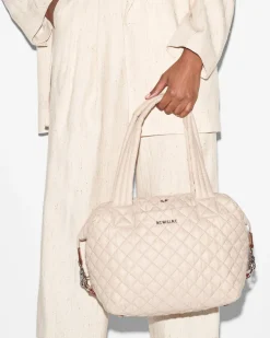 MZ Wallace Metro|Shoulders|Medium Sutton Deluxe Mushroom