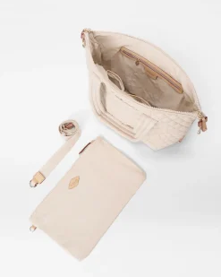 MZ Wallace Metro|Shoulders|Medium Sutton Deluxe Mushroom