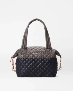 MZ Wallace Metro|Shoulders|Medium Sutton Deluxe Black/MagnetColorBlock