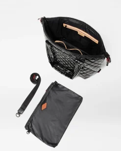 MZ Wallace Metro|Medium Sutton Deluxe BlackLacquer