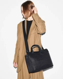 MZ Wallace Work|Totes|Medium Woven Box Tote Black