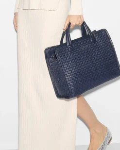MZ Wallace Work|Totes|Medium Woven Box Tote Dawn