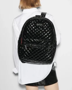 MZ Wallace Metro|Metro Backpack Deluxe BlackLacquer