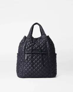 MZ Wallace Metro|Travel|Metro Convertible Backpack BlackRec