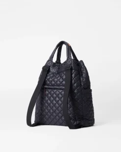 MZ Wallace Metro|Travel|Metro Convertible Backpack BlackRec