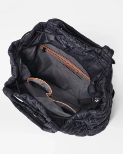 MZ Wallace Metro|Travel|Metro Convertible Backpack BlackRec