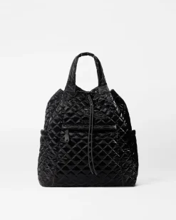 MZ Wallace Metro|Backpacks|Metro Convertible Backpack BlackLiquid