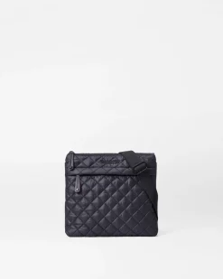 MZ Wallace Metro|Crossbody|Metro Flat Crossbody BlackRec
