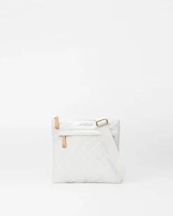 MZ Wallace Metro|Crossbody|Metro Flat Crossbody PearlMetallic